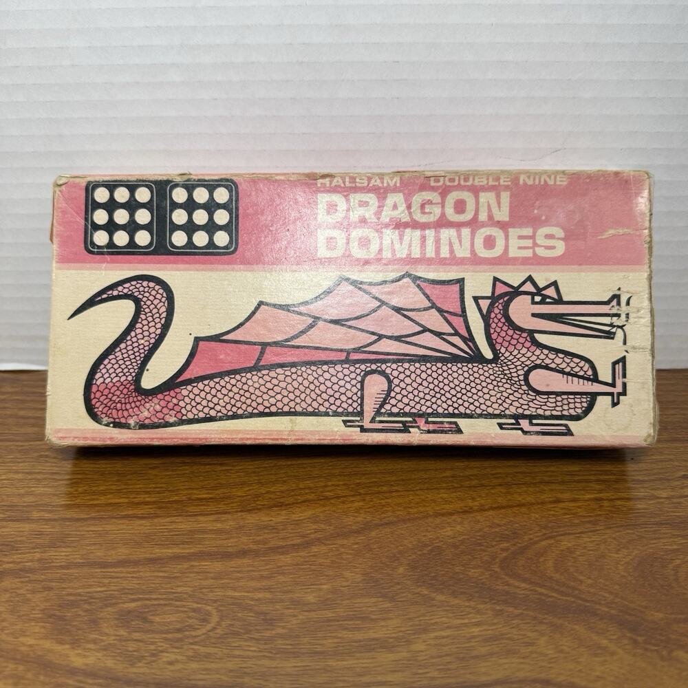 Halsam Double Nine Dragon Dominoes No 920 Double Nine Vintage